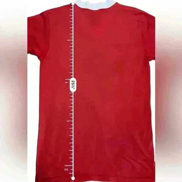 VTG Proud To Be A Christian Glitter Vinyl USA Ringer T Shirt Sz S - Picture 7 of 8